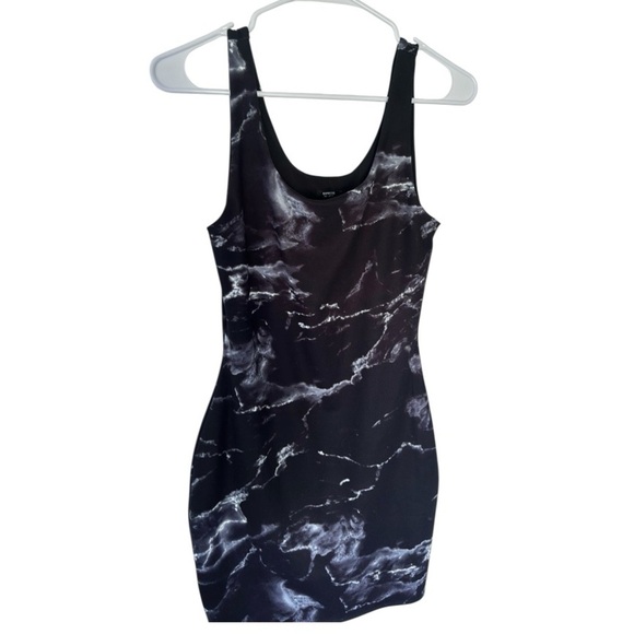 Express Body Contour Marble Print Scoop Neck Sheath Dress, Women’s Size Small - Picture 7 of 8